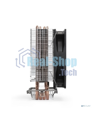 Кулер для процессора ExeGate Wizard EXX400V2-PWM.FRGb серебристый, 120 мм, алюминий/медь, 2400 об/мин, 24 дБ, 4 pin, 140 Вт, 155 мм