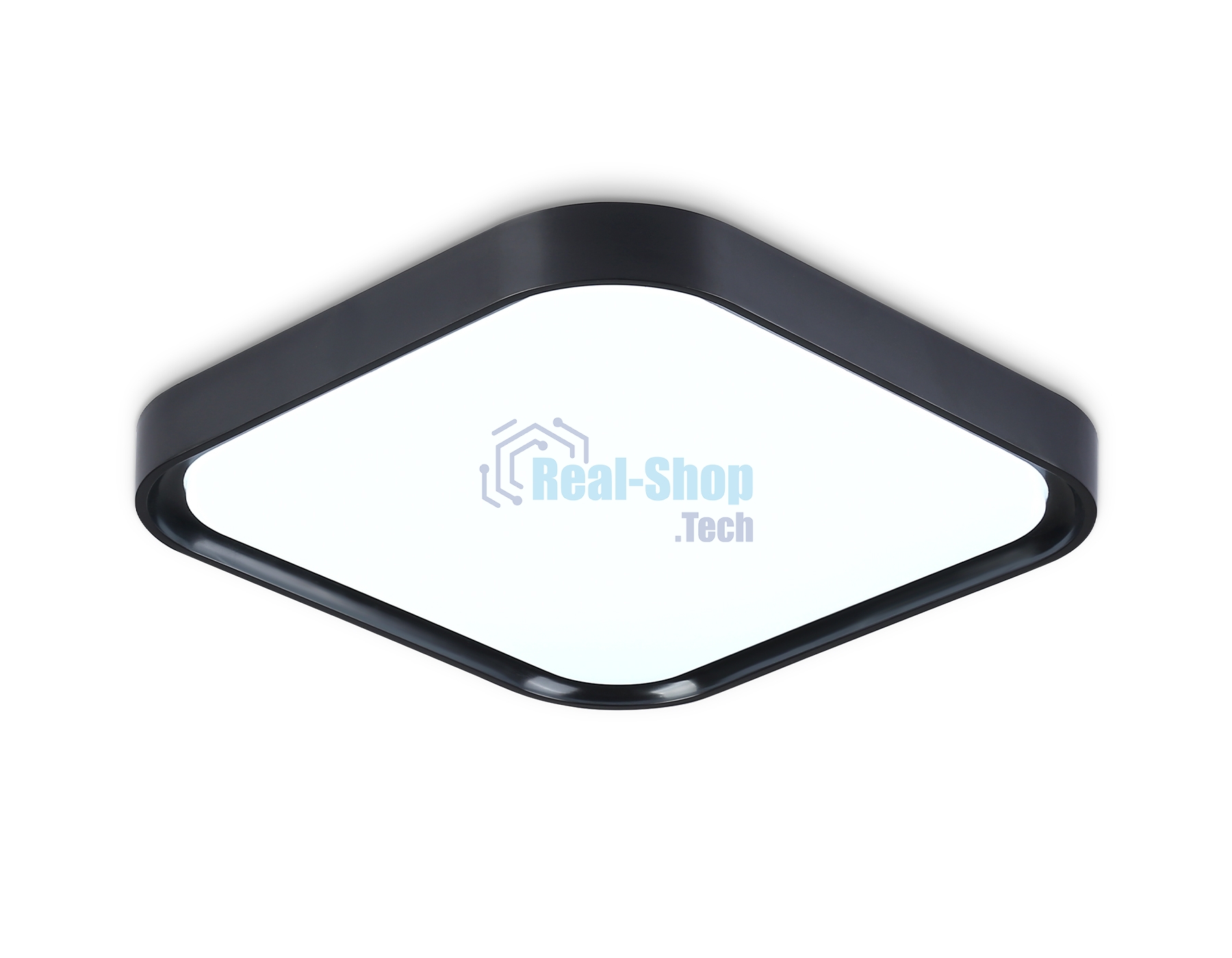 Потолочный светодиодный светильник Ambrella light FZ1262 BK черный 18W 5000K 250*250*60 (Без ПДУ)