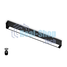 Управляемый светодиодный светильник для шинопровода Magnetic Ambrella light GL1272 BK черный IP20 15W 3000K-6400K 220V 120° 342*25*42 (Без ПДУ)