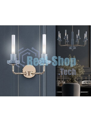 Светильник Ambrella light LH53130/2 GD/WH/GB золото/белый/серо-синий 4W 3000K 290*180*290