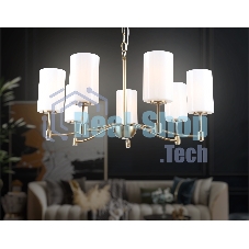 Люстра Ambrella light LH56053/7 BS/FR латунь/белый матовый E14*7 max 40W D680*950