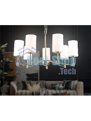 Люстра Ambrella light LH56053/7 BS/FR латунь/белый матовый E14*7 max 40W D680*950
