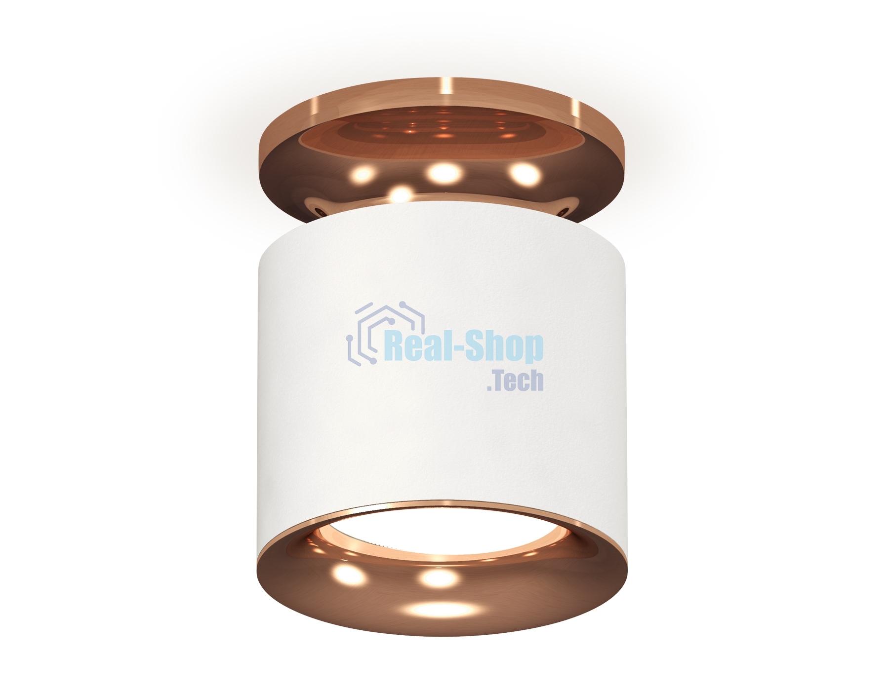 Светильник Ambrella Light XS7401142 SWH/PPG белый песок/золото розовое полированное MR16 GU5.3 (N7930, C7401, N7015)