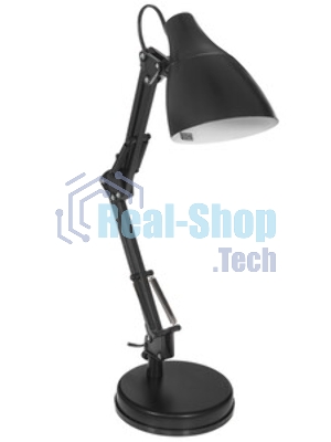 Светильник KD-313 C02 настол. 230В 60Вт E27 черный Camelion 13640