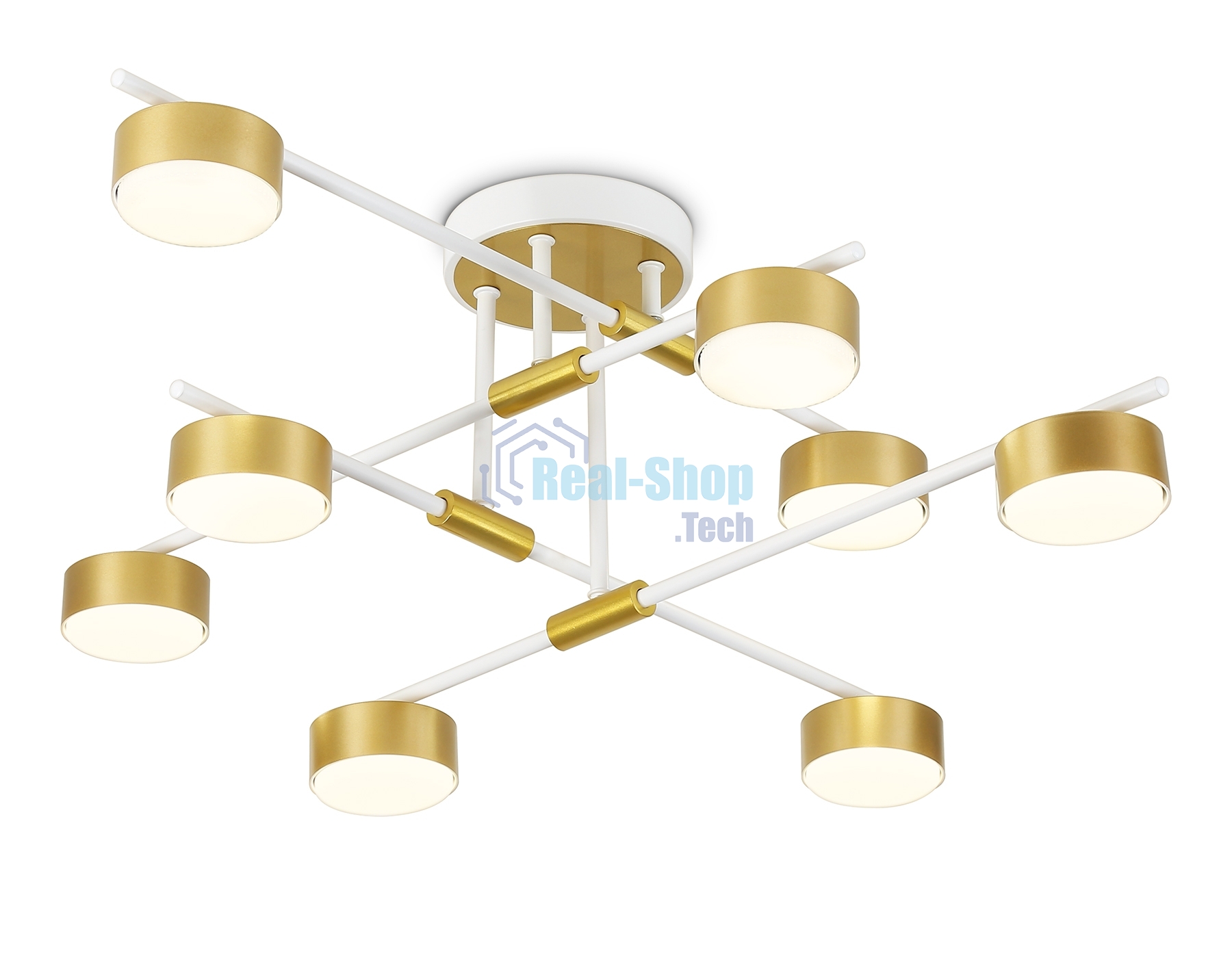 Потолочный светильник Ambrella light FL51751/8 WH/GD белый/золото GX53/8 max 12W 720*720*245