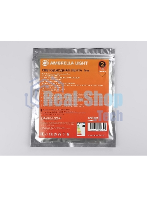 Светодиодная лента Ambrella light GS3301 2835 240Led/ 18W m/ 24V IP20 3000K/ 5000*10*1.2mm (2 конт.)