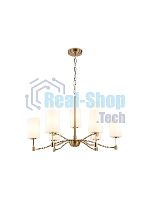 Люстра Ambrella light LH56054/6+3 BS/FR латунь/белый матовый E14*9 max 40W D765*1060