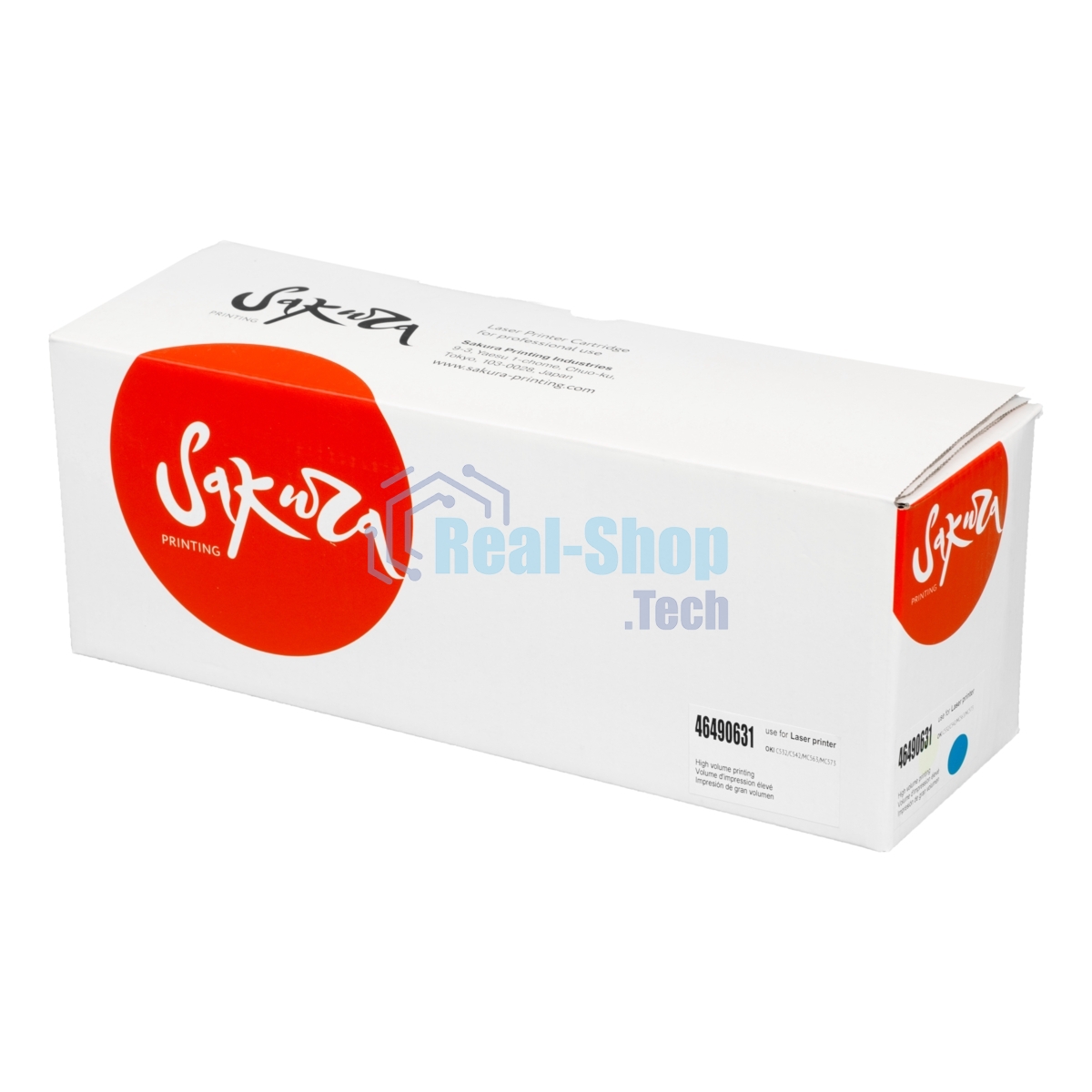 Картридж Sakura 46490631 для OKI C531DN/C532DN/C542DN/MC563/MC573, голубой, 7 000 к.