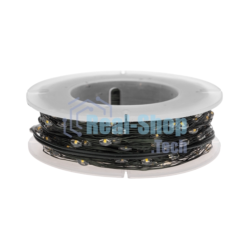 Гирлянда Neon-night Роса с контроллером 20м, 200LED, IP20, 230В, зеленый провод, белое свечение