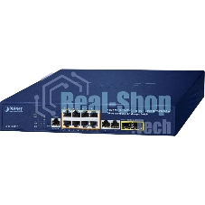 Коммутатор PLANET GS-4210-8P2C IPv4/IPv6, 8-Port Managed 802.3at POE+ Gigabit Ethernet Switch + 2-Port 10/100/1000Mbps RJ45 + 2-Port 100/1000X SFP (120W PoE Budget, 250m Extend mode, supports CloudViewer app, MQTT and cybersecurity features)