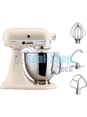 Настольный миксер с откидным блоком KitchenAid 5KSM125EMH Artisan 4.8 л, кремовый