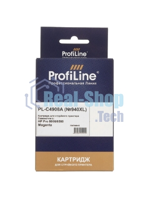 Картридж струйный ProfiLine PL-C4908A №940XL для принтеров HP Officejet Pro 8000/8500 Magenta пигмент