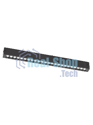 Трековый линейный светильник Ambrella light GL8085 BK черный IP20 18W 3000-6000K 220V 24° 410*25*41