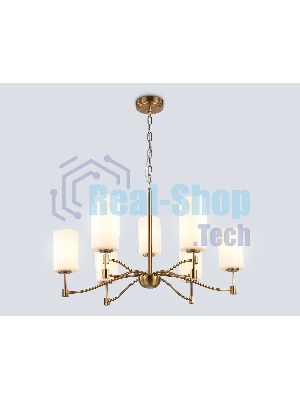 Люстра Ambrella light LH56054/6+3 BS/FR латунь/белый матовый E14*9 max 40W D765*1060