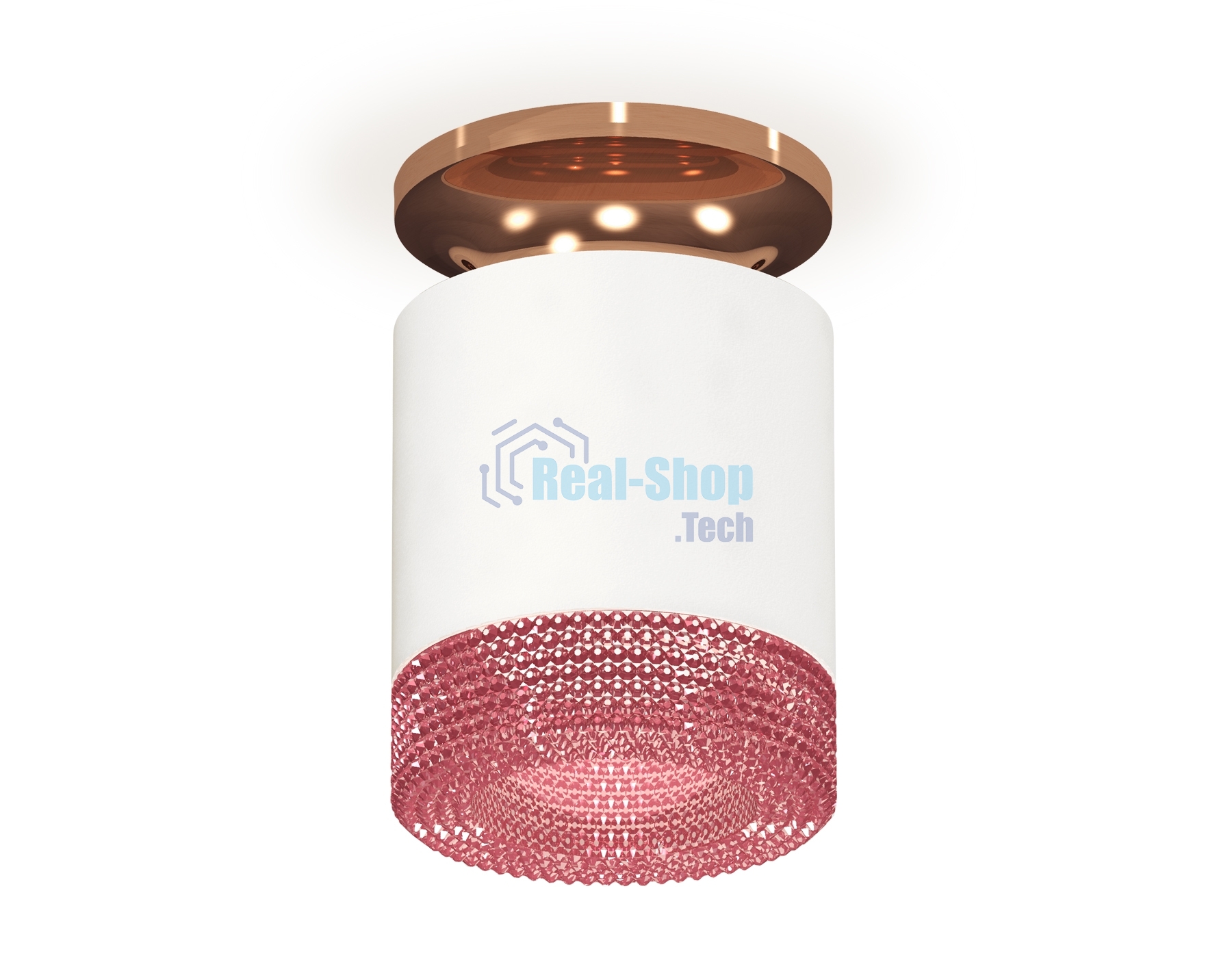 Светильник Ambrella Light XS7401143 SWH/PPG/PI белый песок/золото розовое полированное/розовый MR16 GU5.3(N7930, C7401, N7193)