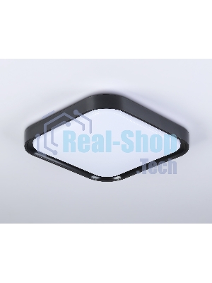 Потолочный светодиодный светильник Ambrella light FZ1262 BK черный 18W 5000K 250*250*60 (Без ПДУ)
