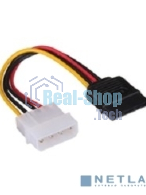 Кабель питания EX138936RUS SATA ExeGate EX-CC-SATA-PS (Molex 4pin/SATA15pin, 0,15м)
