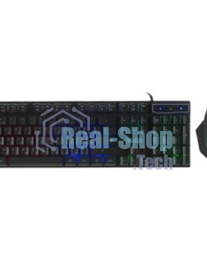 Комплект клавиатура+мышь Defender Nord GS-959 проводной, USB, 2400 DPI, чёрный