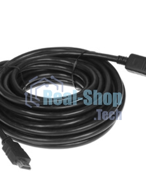 Кабель Cablexpert DisplayPort->HDMI, 7.5м, 20M/19M, черный, экран, пакет 