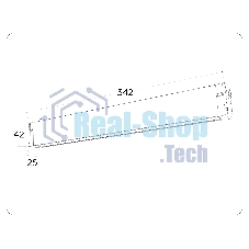 Управляемый светодиодный светильник для шинопровода Magnetic Ambrella light GL1272 BK черный IP20 15W 3000K-6400K 220V 120° 342*25*42 (Без ПДУ)
