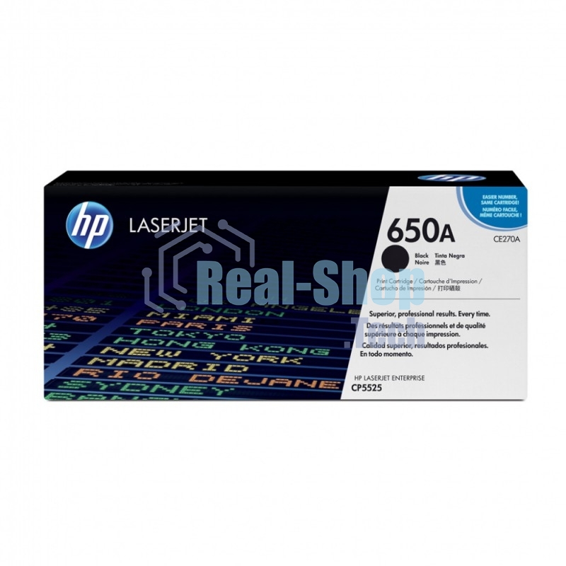Картридж лазерный HP CE270A черный для Color LaserJet Enterprise CP5525 13500 стр.