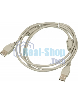 Кабель-удлинитель USB2.0 USB2.0-AM-AF-1.8M-MG USB A (m)/USB A (f) 1.8м феррит.кольца