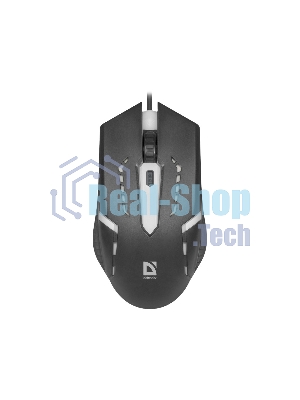Мышь проводная Defender Hit MB-601 черный, 1200 dpi, USB, кнопки - 4