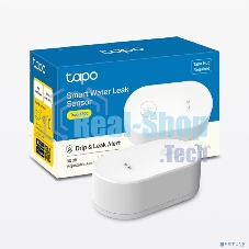 Датчик протечки воды TP-Link Tapo T300 868 МГц, питание от двух батареек AAA, звуковой сигнал 90 дБ, IP67