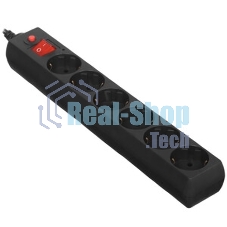 Сетевой фильтр Buro 600SPro-16-3-G 3м (6 розеток) графитовый (коробка)