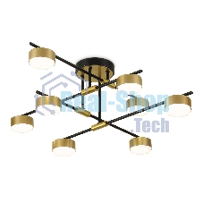 Потолочный светильник Ambrella light FL51752/8 BK/GD черный/золото GX53/8 max 12W 720*720*245