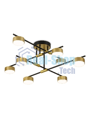 Потолочный светильник Ambrella light FL51752/8 BK/GD черный/золото GX53/8 max 12W 720*720*245