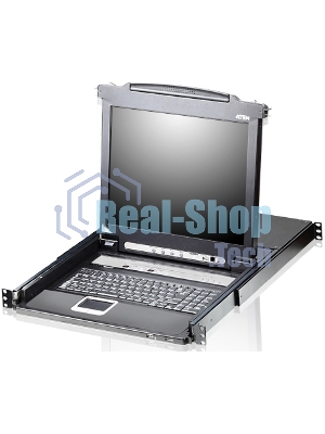 Kvm консоль ATEN SINGLE RAIL 16P PS/2-USB LCDKVMP 17INCH (CL5716MR)