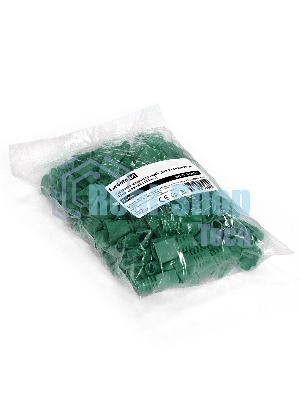 Колпачок ExeGate BC45-100-GN изолирующий для коннектора RJ-45, зеленый (100 шт)