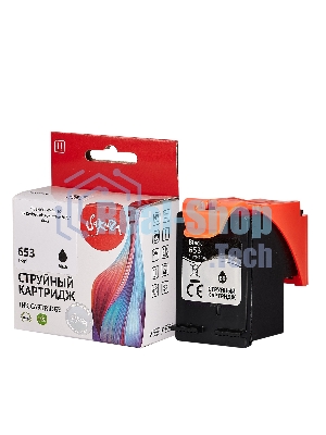 Картридж струйный Sakura 3YM75AE (№653 Black) для HP, черный, 11 мл., 600 к.