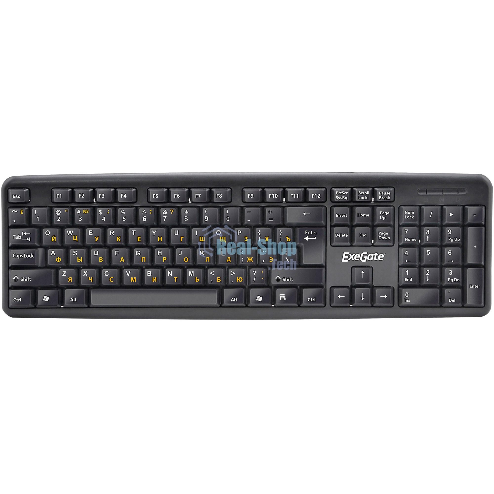 Клавиатура проводная ExeGate LY-331L (EX263906RUS), USB, черный
