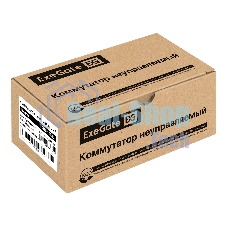 Коммутатор неуправляемый ExeGate EDGS-1008D (8-портовый гигабитный UTP 10/100/1000 Base-T, металлический корпус, с функцией энергосбережения (Green Ethernet Technology), настольный/настенный))