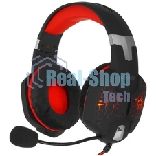 Гарнитура SmartBuy Rush Taipan чёрный-зеленый, проводная, USB, подсветка