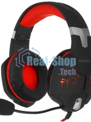 Гарнитура SmartBuy Rush Taipan чёрный-зеленый, проводная, USB, подсветка