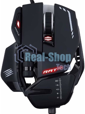 Мышь проводная Mad Catz R.A.T. 6+ черный, 12000 dpi, USB, кнопки - 11