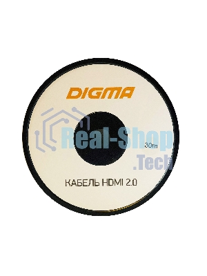 Кабель аудио-видео Digma HDMI 2.0 AOC HDMI (m)/HDMI (m) 30м. позолоченные контакты черный