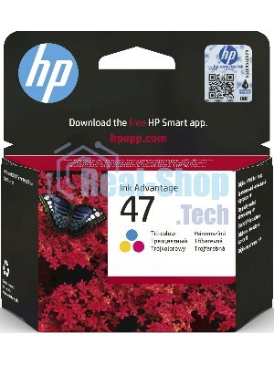 Картридж струйный HP 47 6ZD61AE многоцветный (700 стр.) (2мл) для HP DJ IA Ultra 4828