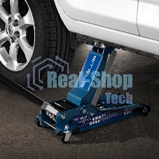 Домкрат Stels 51135 гидравлический подкатной быстрый подъем 3.5т low profile quick lift 100-565 мм