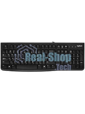 Комплект клавиатура+мышь Logitech MK120 проводной, USB, 1000 DPI, чёрный(заводская гравировка)