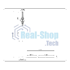 Светильник Ambrella light LH53132 GD/WH/GB золото/белый/серо-синий 8W 3000K D250*1635