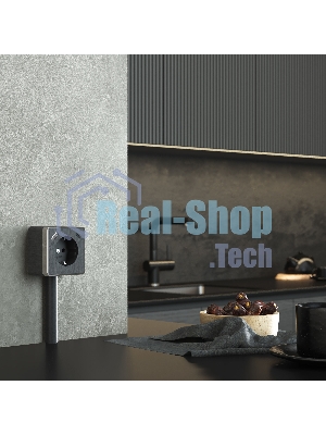 Розетка с заземлением, шторками и USB тип A+C Gallant (графит рифленый)