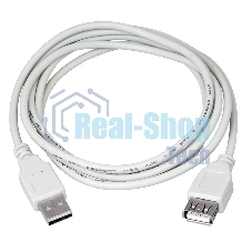 Кабель USB Rexant (шт. USB A - гн. USB A) 3 метра, серый