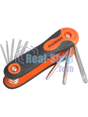Набор ключей PATRIOT SKT-8F, TORX, T9-T40 складные, CRV, 8-в-1