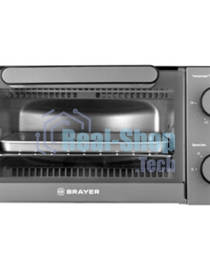 Мини-печь BRAYER BR2600 1200 Вт, 9 л, серебристый