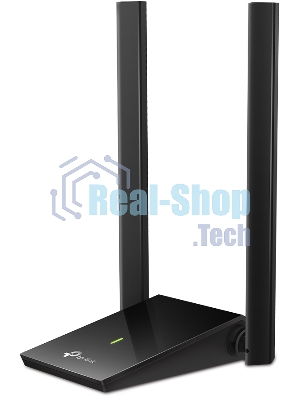 Адаптер TP-Link AC1300Mbps Dual-band High-Gain wireless USB adapter, 867Mbps at 5G and 400Mbps at 2.4G, two high gain antennas, USB 3.0, USB extension cable, support wave 2 MU-MIMO, full compatible with Windows and macOS.