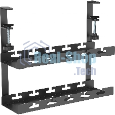 Кабель-канал Cactus CS-CM-400-2BK для столов 40x13.4x34.2 см черный